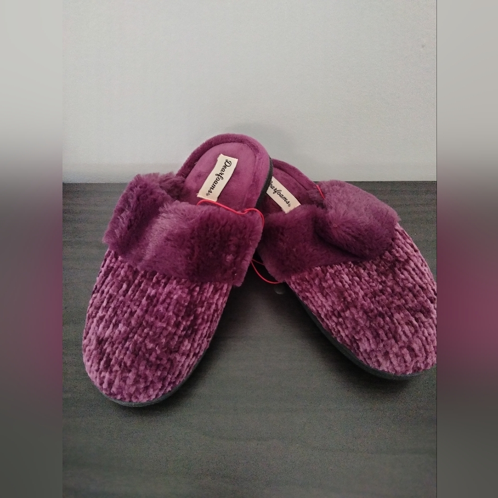 Dearfoams chenille scuff